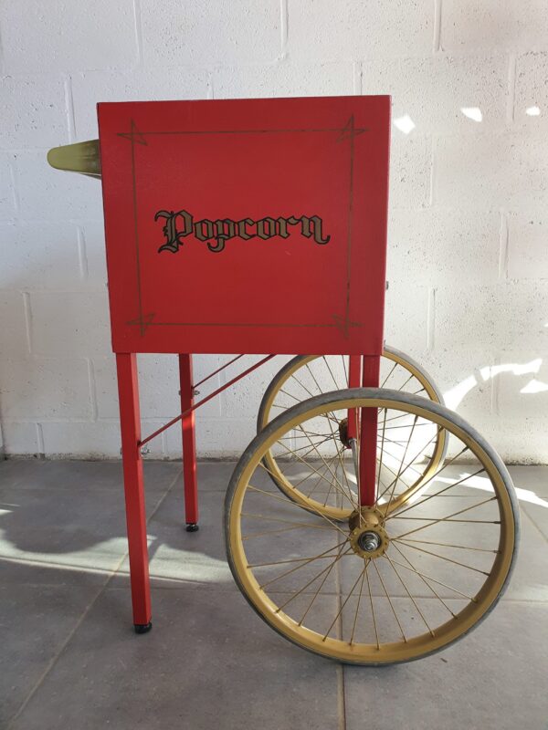 Image d'un Chariot à Popcorn disponible à la location pour les événements privés ou d'entreprise | Le Paradis de Tigrou