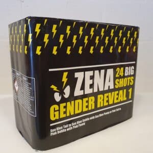 Packshot d'une batterie de feu d'artifice - Zena Bleu
