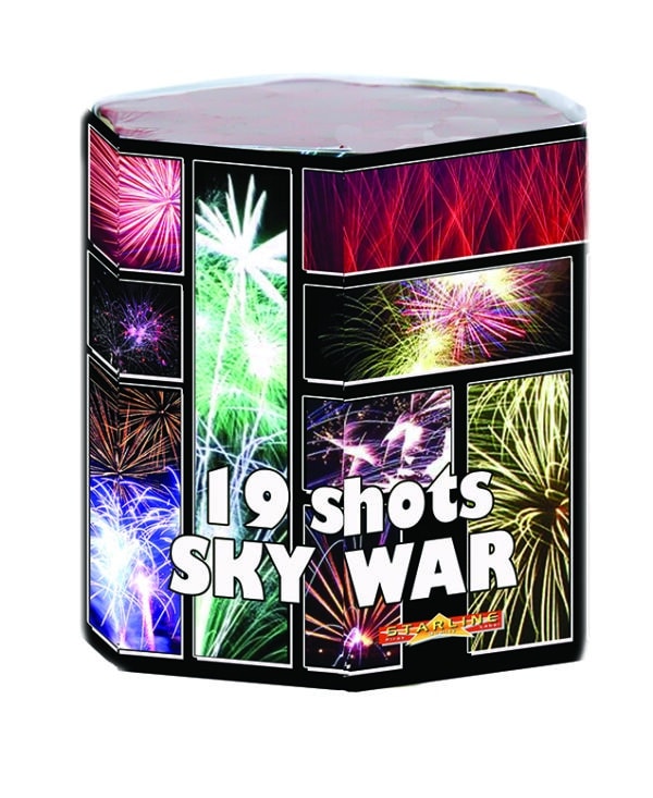 Packshot d'une batterie de feu d'artifice - Sky War