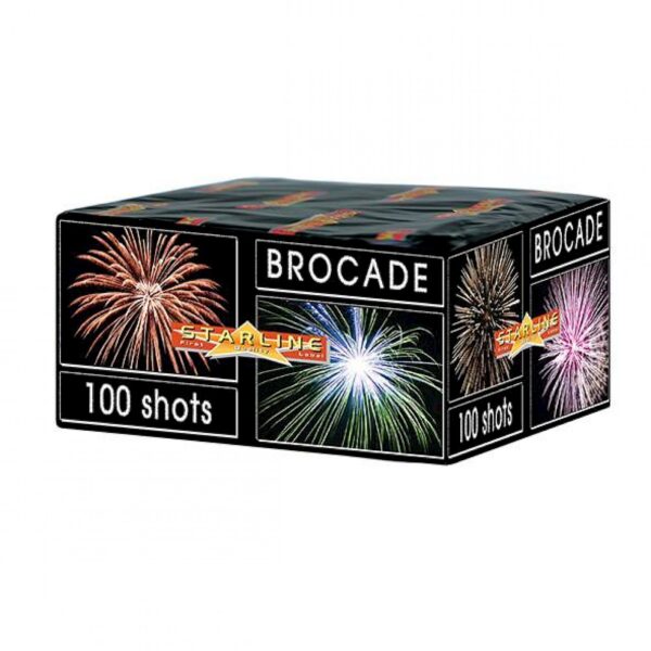 Packshot d'une batterie de feu d'artifice - 100 coups - Brocade