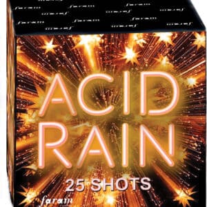 Packshot d'une batterie de feu d'artifice - 25 coups - Acid Rain