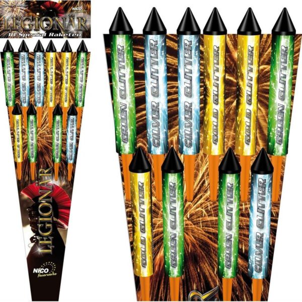 Packshot d'un assortiment de feux d'artifice - Legionar