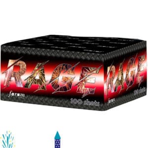Packshot d'une batterie de feu d'artifice - Rage