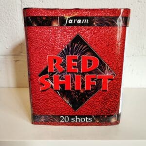 Packshot d'une batterie de feu d'artifice - Red Shift