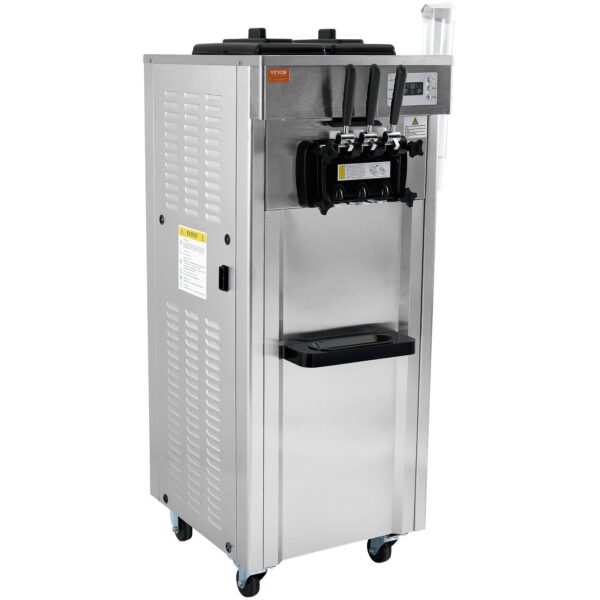 Machine à glace italienne professionnelle sur roulettes – 2 parfums + 1 mix, haut débit de production, panneau LED et compresseur puissant | disponible à la location sur Le Paradis de Tigrou